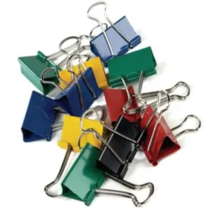 Coloured Bulldog Foldback Clips - Assorted Colours