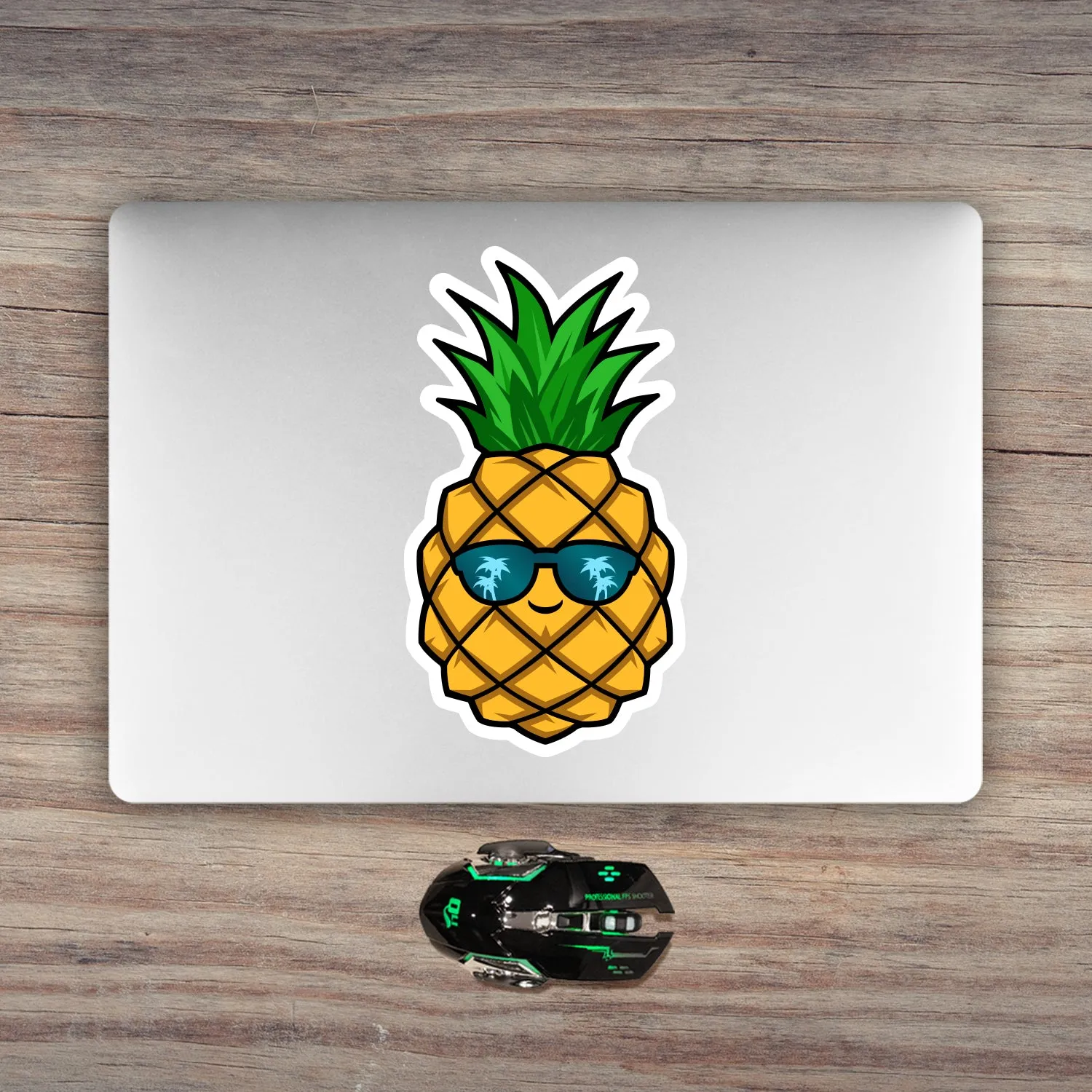 Coolest Pineapple with Sunglasses Sticker