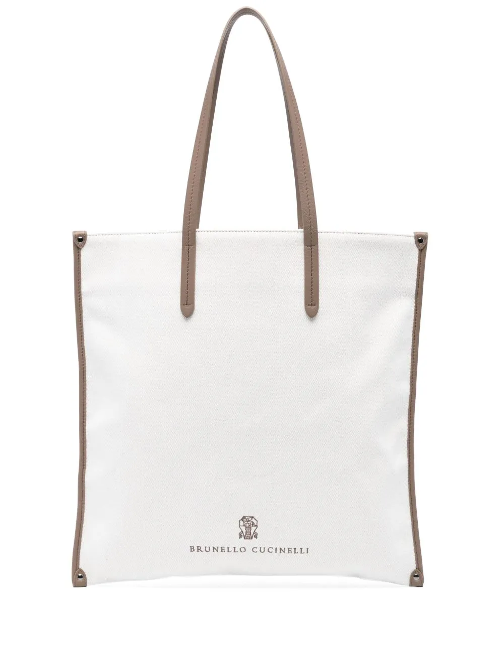 Cotton and linen tote bag