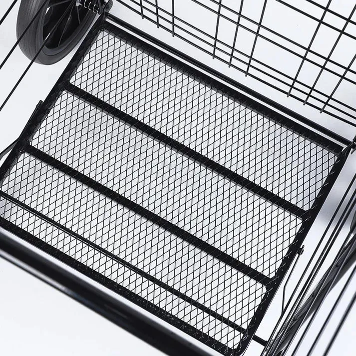 Crony High quality Big shoping trolley Household portable Foldable Shopping Trolley on Wheels