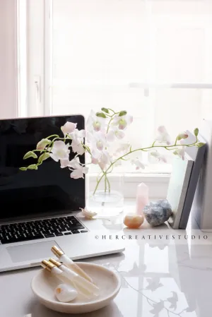 Crystals and Laptop 5