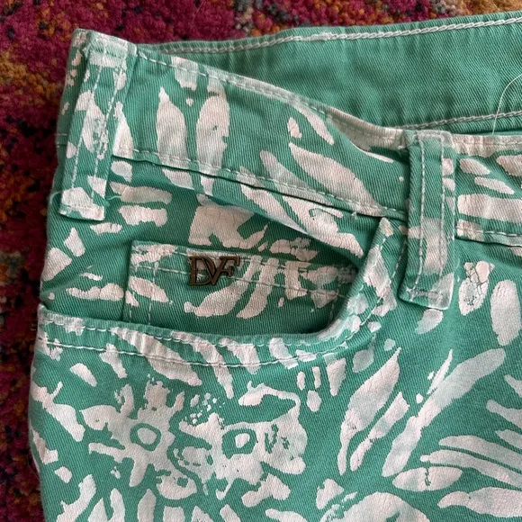 Current/Elliott | Women’s green/white floral The Classic Skinny jean, size 27