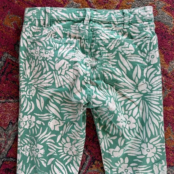 Current/Elliott | Women’s green/white floral The Classic Skinny jean, size 27