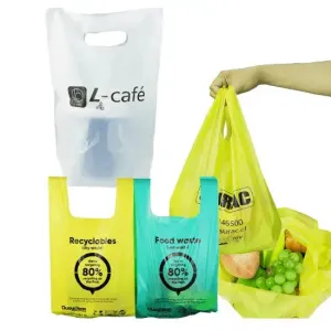 Custom Packaging 100% Sustainable, Compostable Biodegradable Shopping Bags, produce bags and packaging