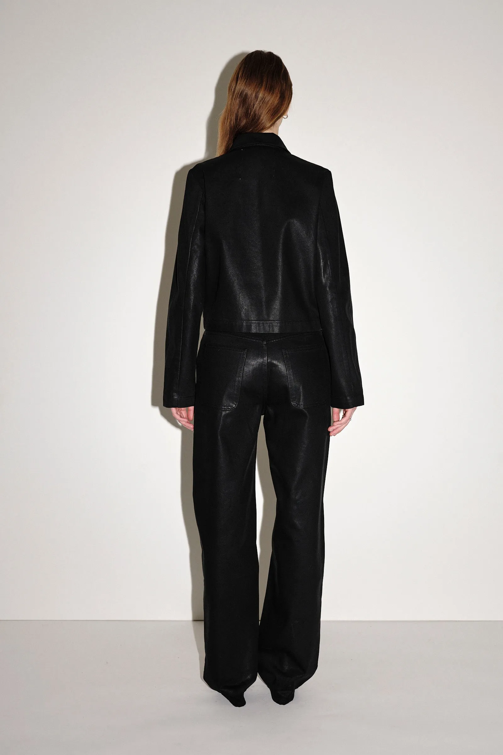 Dalia Coated Denim - Black