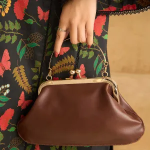 Dazzle By Sarah - Parcel (Dark Brown) Hand Bags