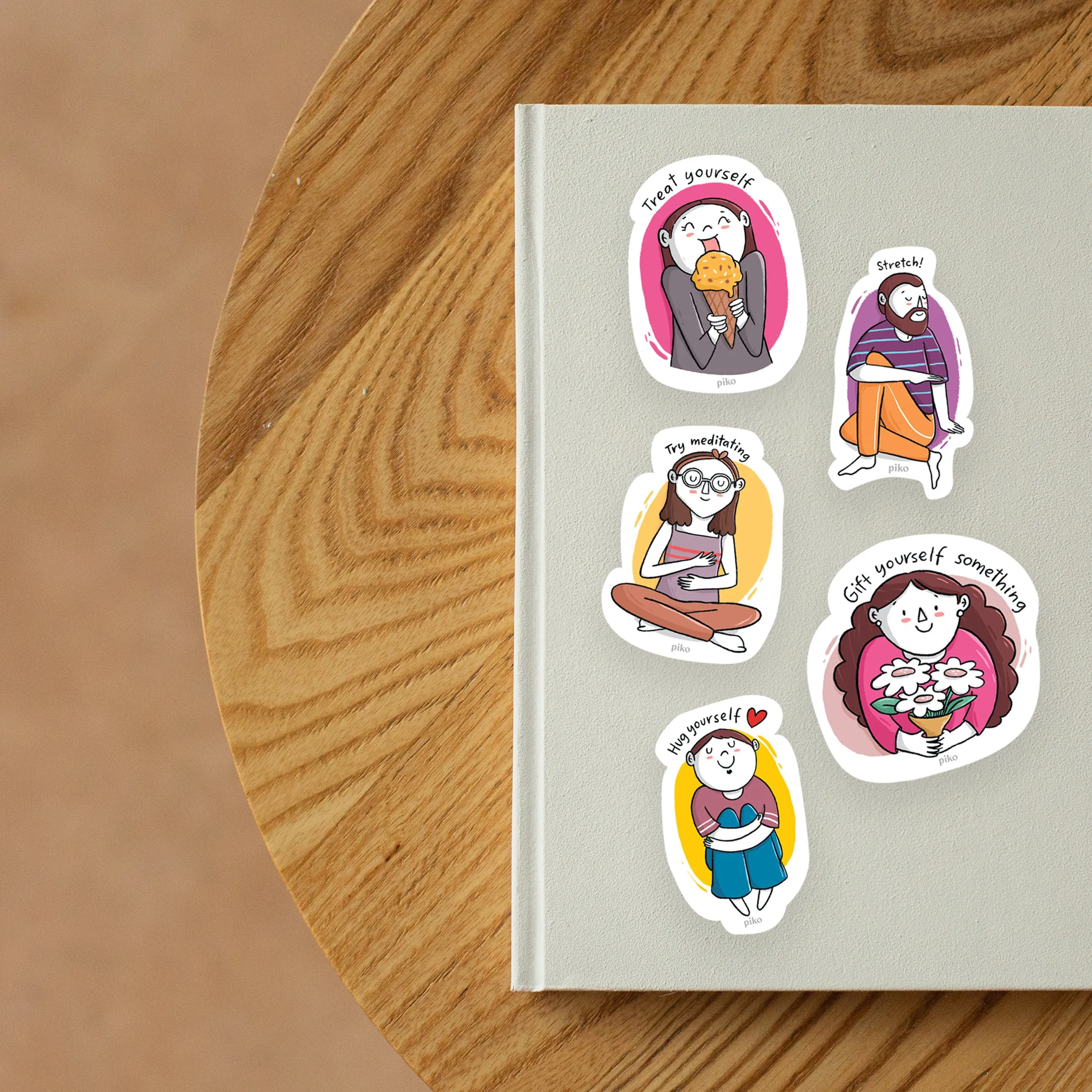 Decal Stickers / Self Care - Set of 5