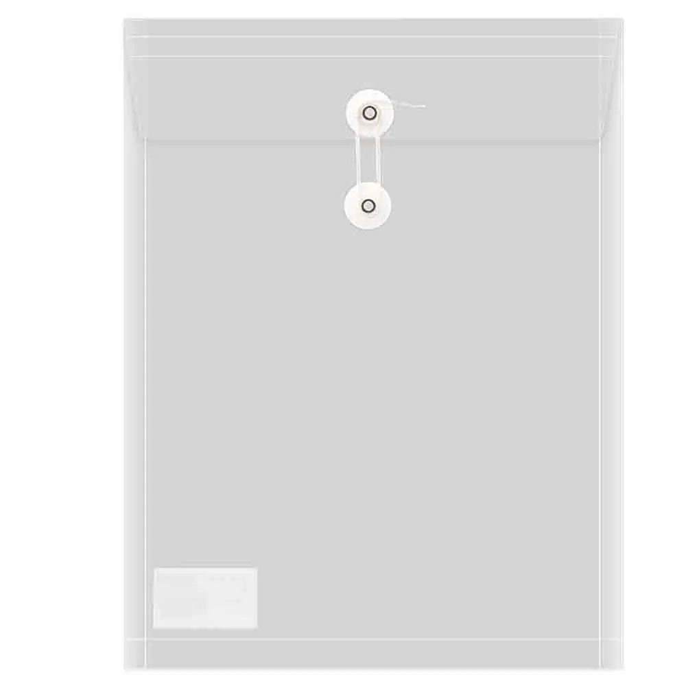 Deli A4 Transparent Document Bag with White String Closure