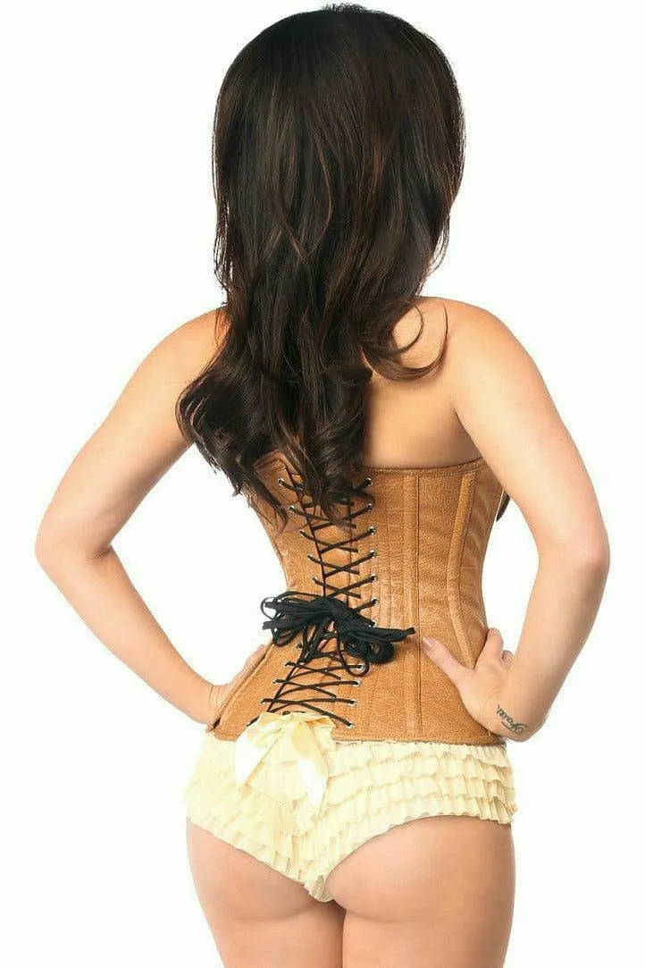 Deluxe Faux Leather Steel Boned Ren Faire Corset