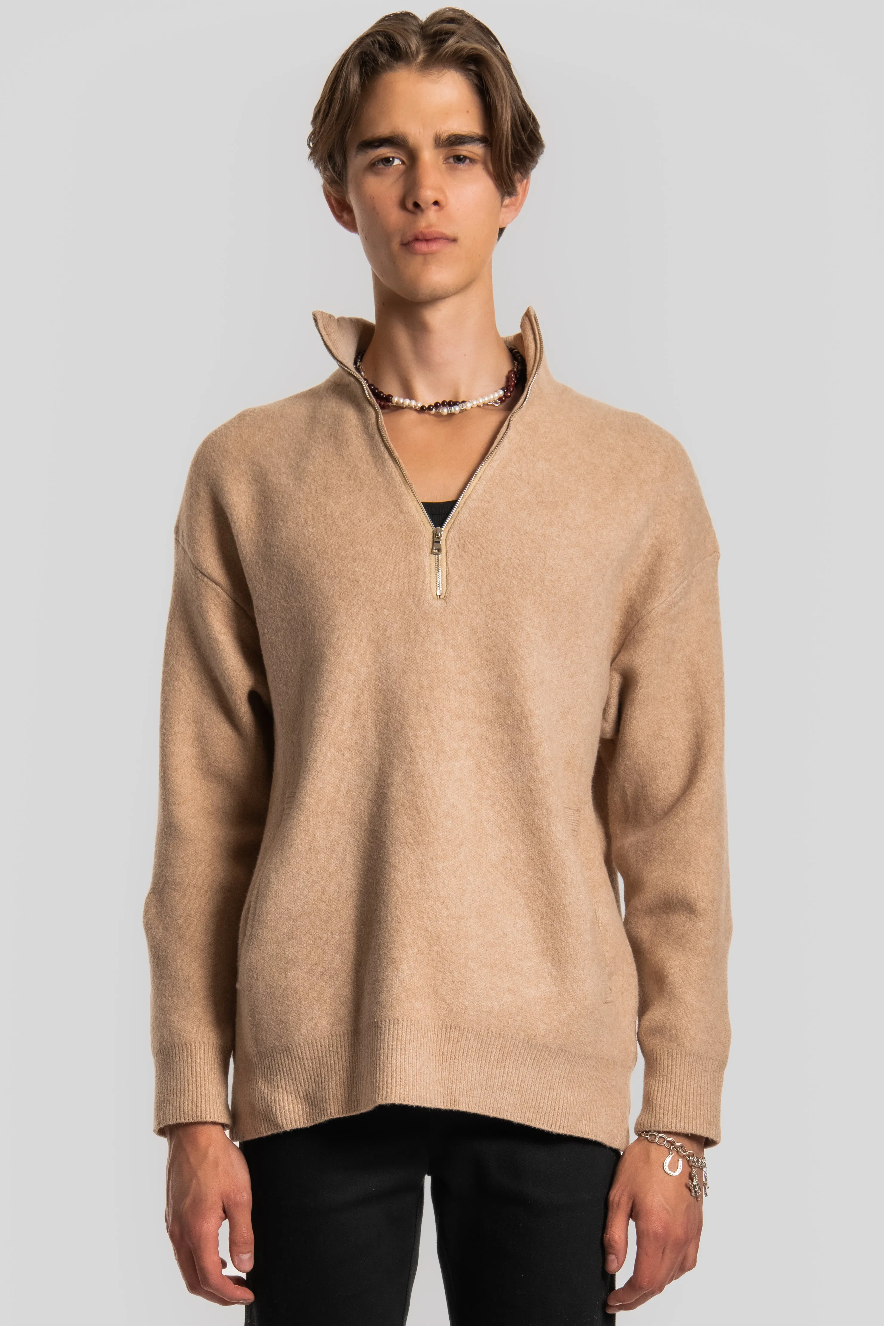 DESERT OASIS 1/4 ZIP PULLOVER SWEATER