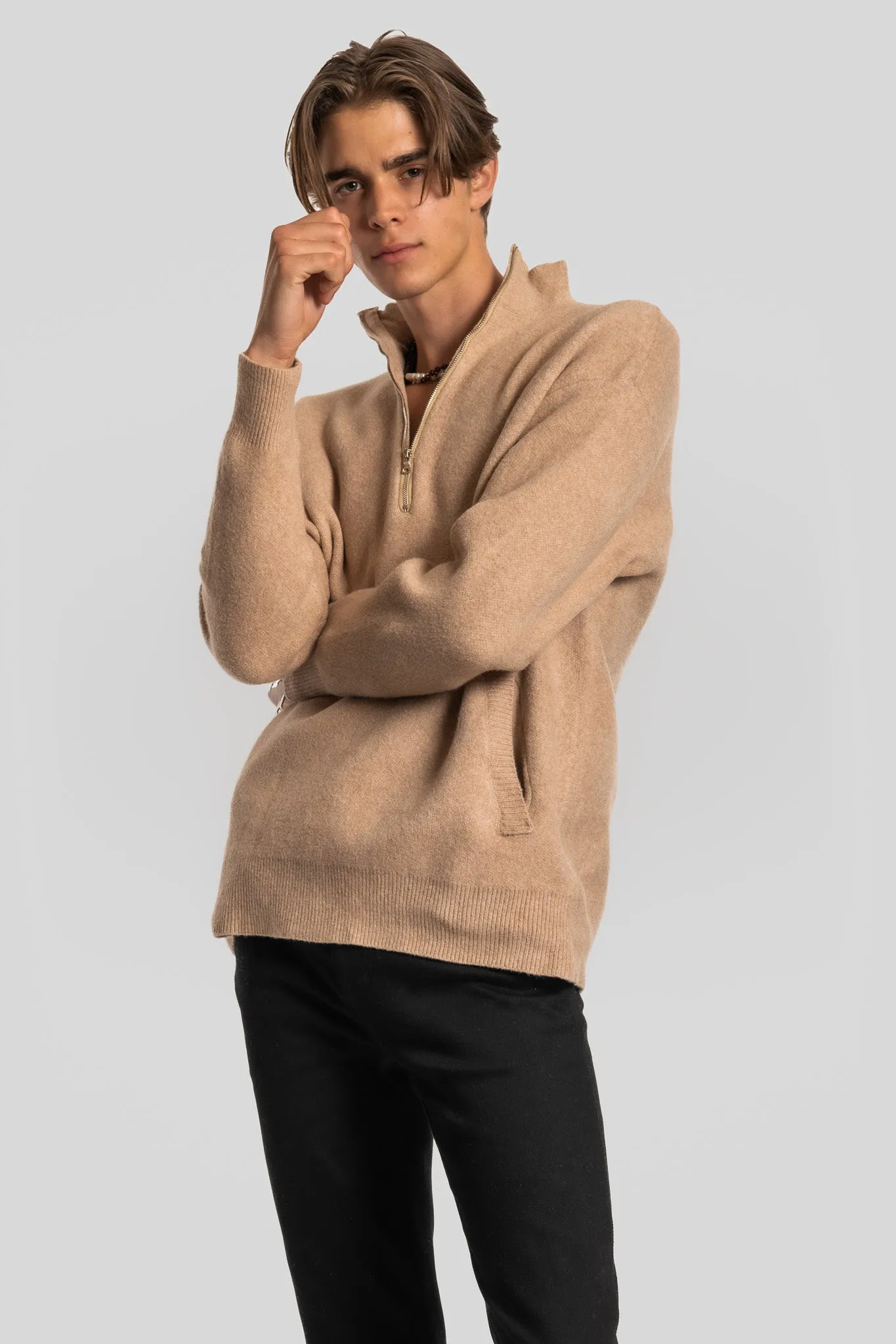 DESERT OASIS 1/4 ZIP PULLOVER SWEATER