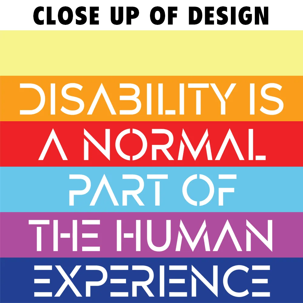 Disability is a Normal Part of the Human Experience (Pattern) Laptop Sleeve