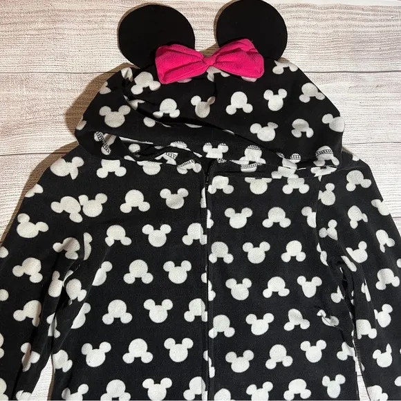 Disney Minnie Mouse Hooded Adult Pajama Onesie