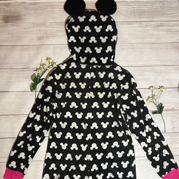 Disney Minnie Mouse Hooded Adult Pajama Onesie