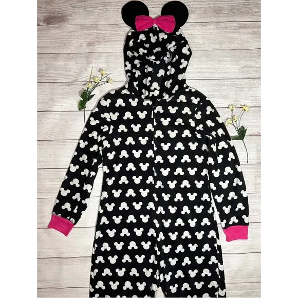 Disney Minnie Mouse Hooded Adult Pajama Onesie