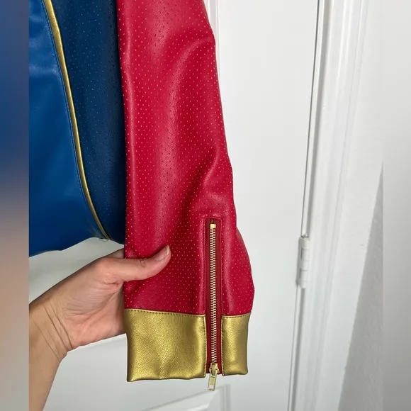 Disney Ms Marvel Faux Leather Jacket NWT Size Medium