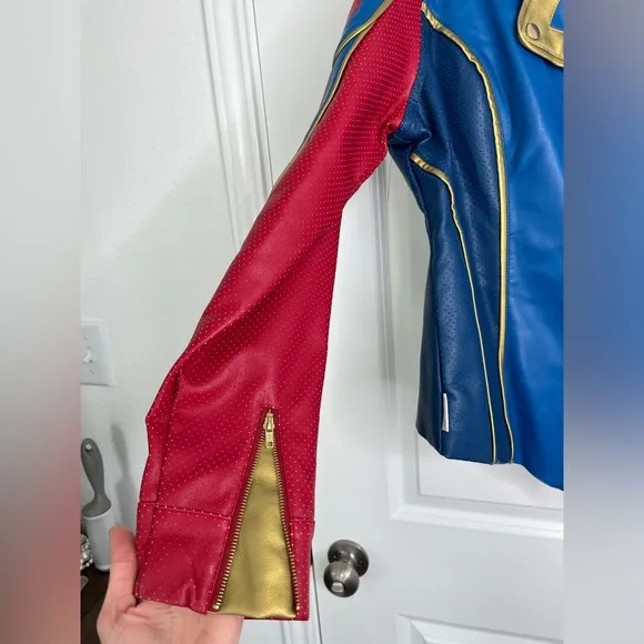 Disney Ms Marvel Faux Leather Jacket NWT Size Medium