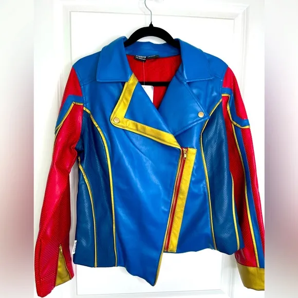 Disney Ms Marvel Faux Leather Jacket NWT Size Medium