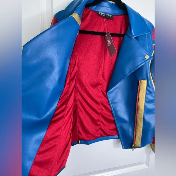 Disney Ms Marvel Faux Leather Jacket NWT Size Medium