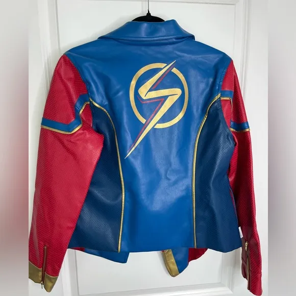 Disney Ms Marvel Faux Leather Jacket NWT Size Medium