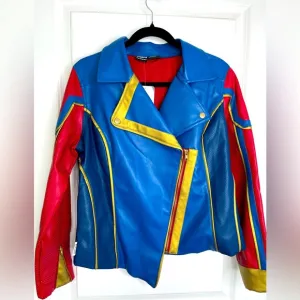 Disney Ms Marvel Faux Leather Jacket NWT Size Medium