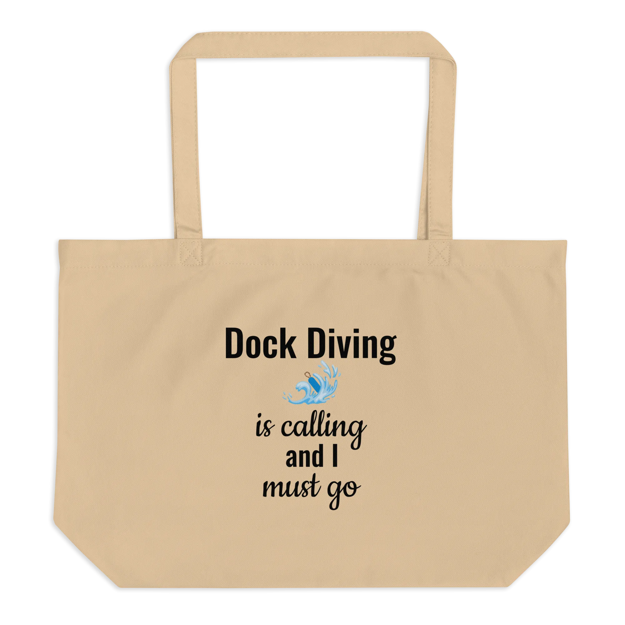 Dock Diving is Calling X-Large Tote/ Shopping Bags