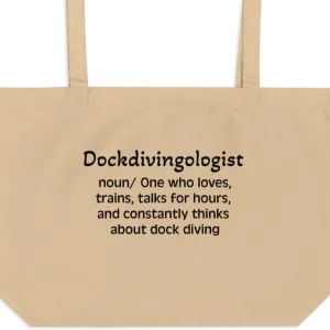 Dock Diving "Dockdivingologist" Tote/Shopping Bags