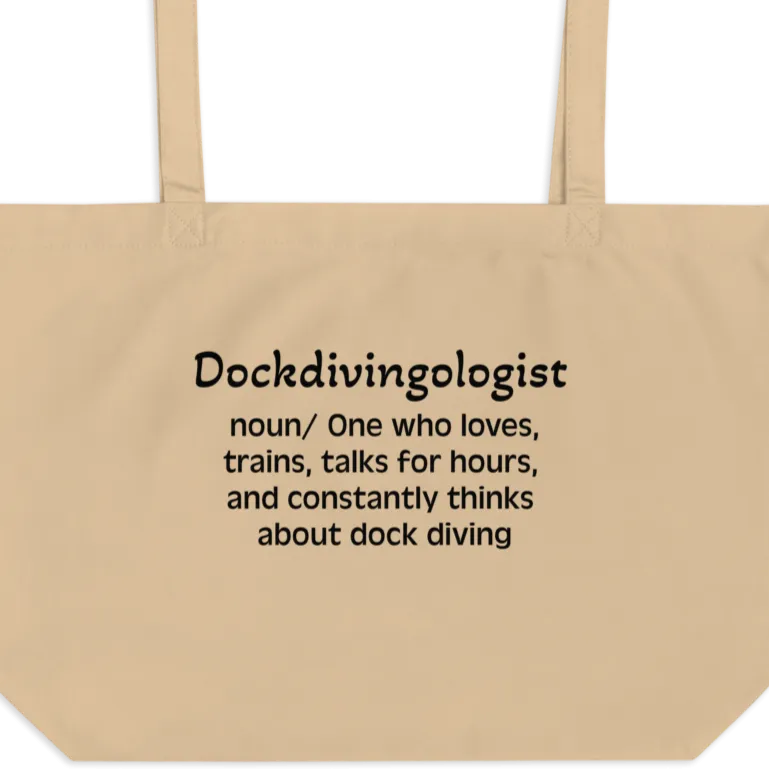 Dock Diving "Dockdivingologist" Tote/Shopping Bags