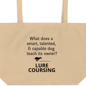 Dog Teaches Lure Coursing X-Large Tote/ Shopping Bags