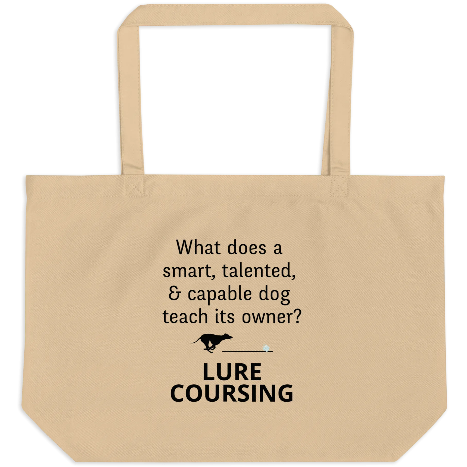 Dog Teaches Lure Coursing X-Large Tote/ Shopping Bags