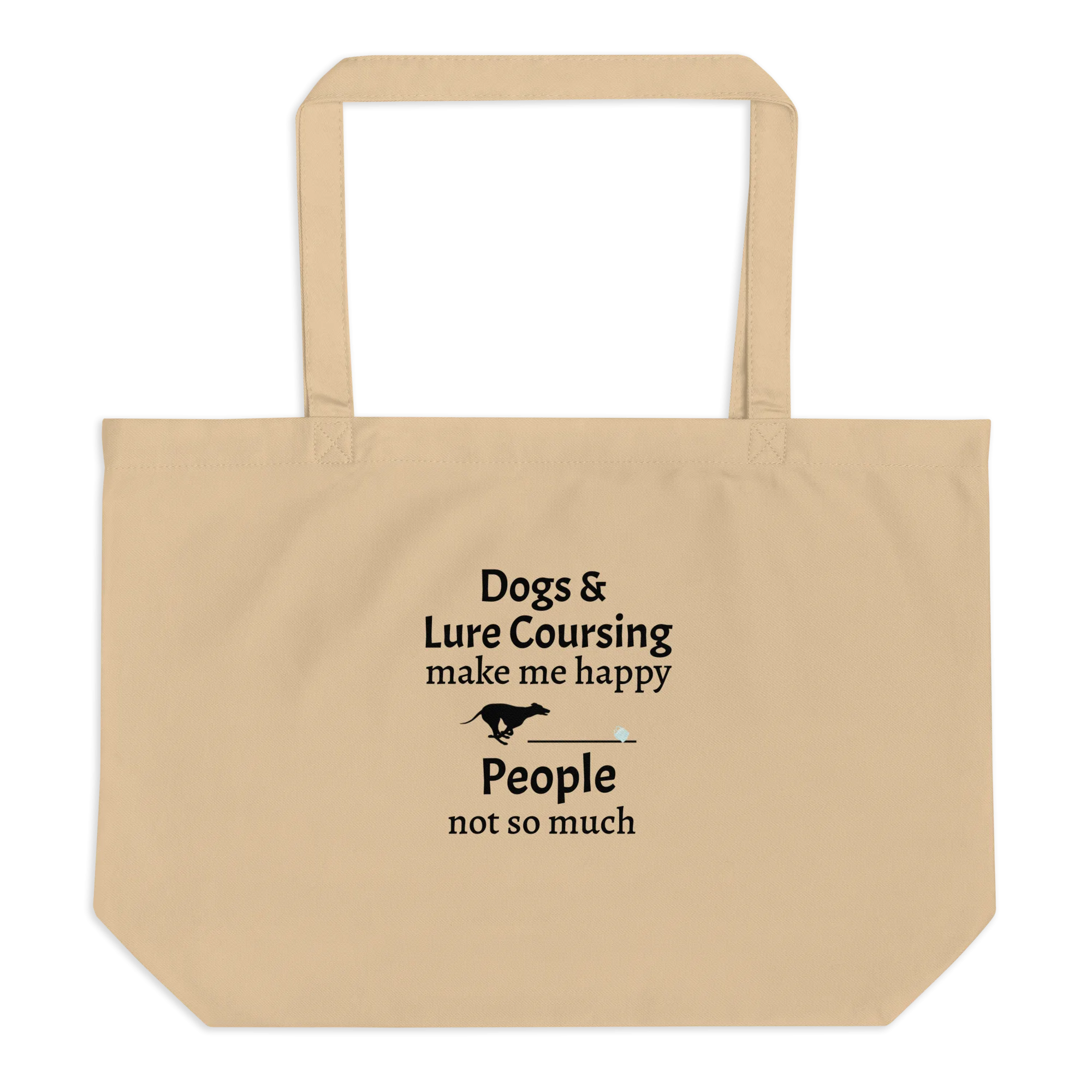 Dogs & Lure Coursing Make Me Happy X-Large Tote/ Shopping Bags