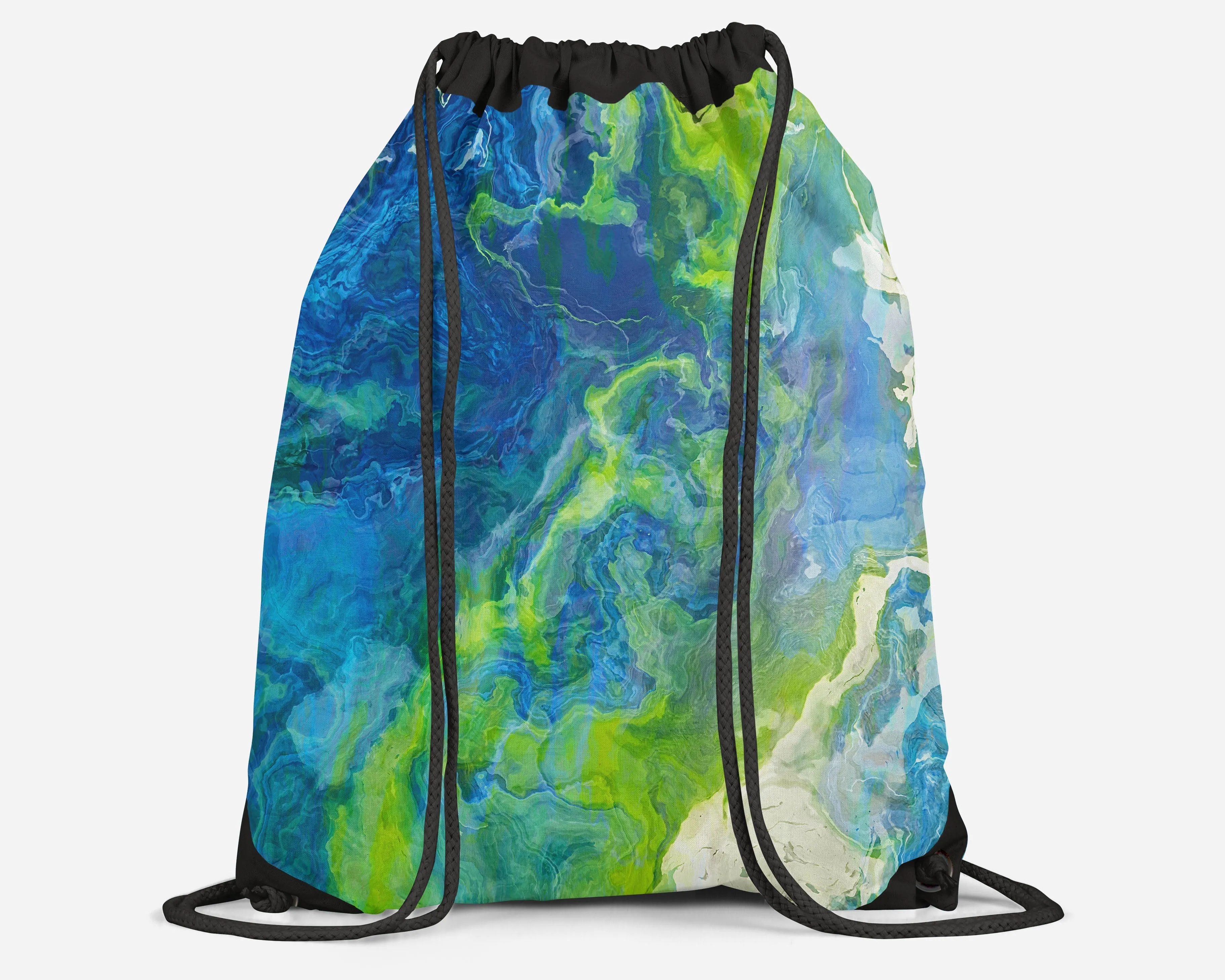 Drawstring Sling Bag, River Dreams
