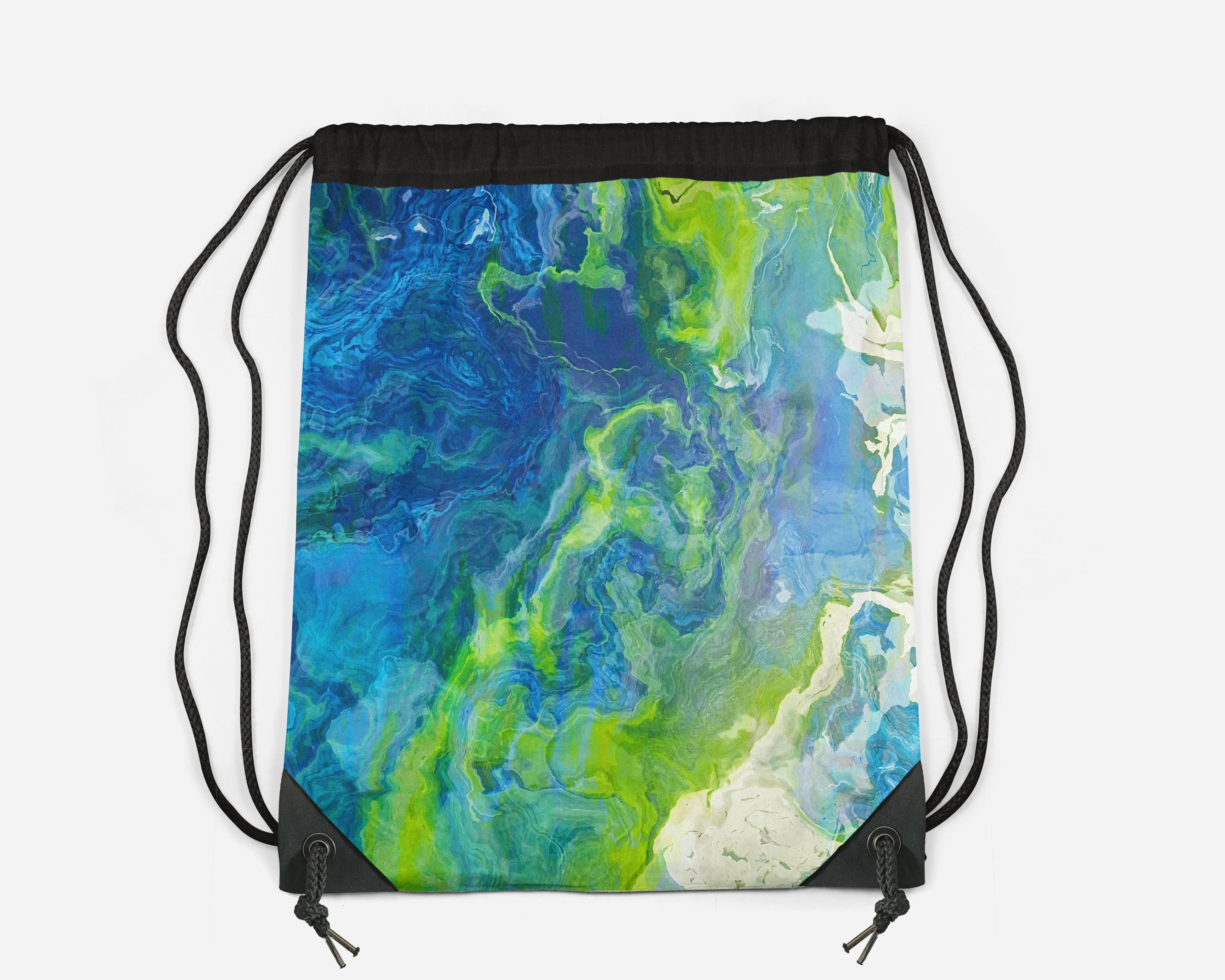 Drawstring Sling Bag, River Dreams