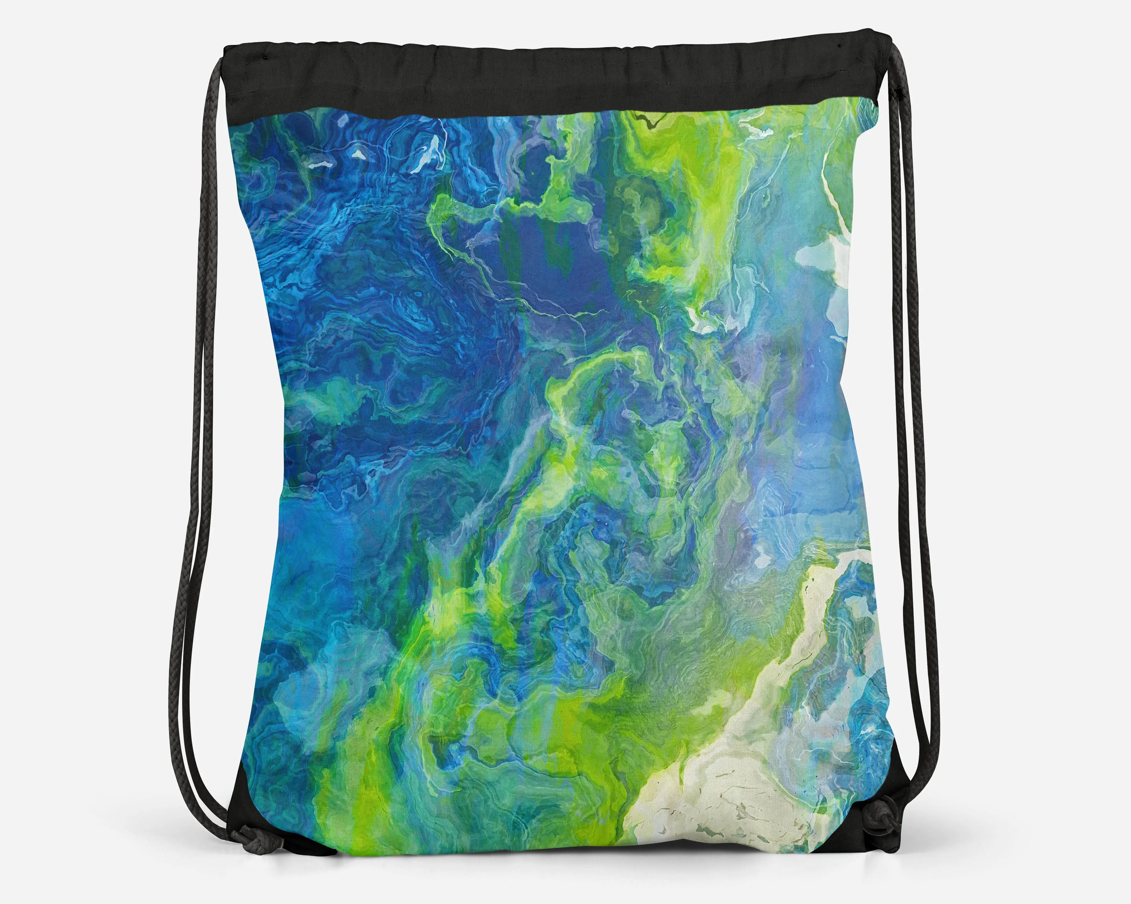 Drawstring Sling Bag, River Dreams