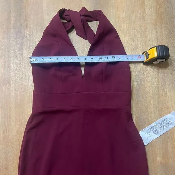 Dress the Population Vanessa Dress in Burgundy Size Medium
