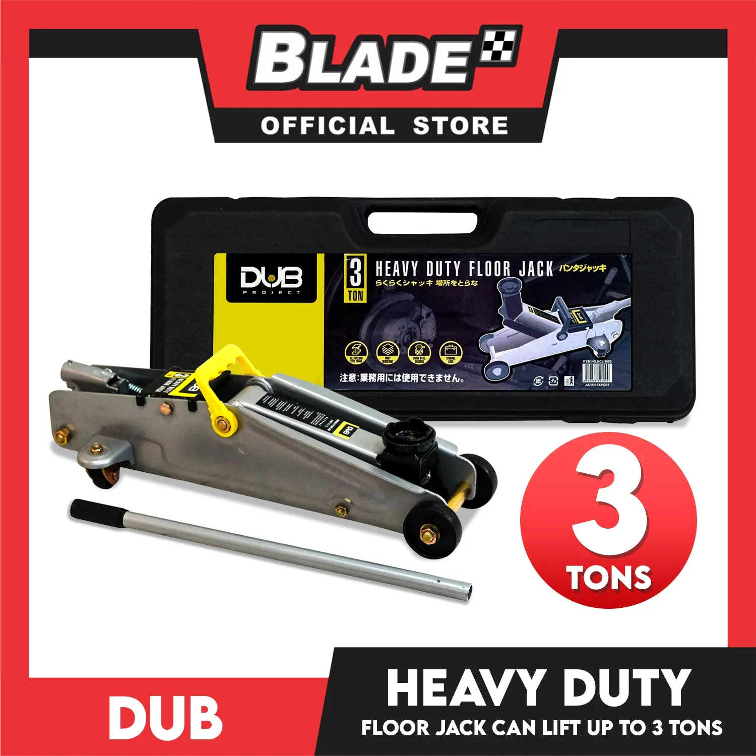 Dub Heavy Duty Floor Jack 3 Ton