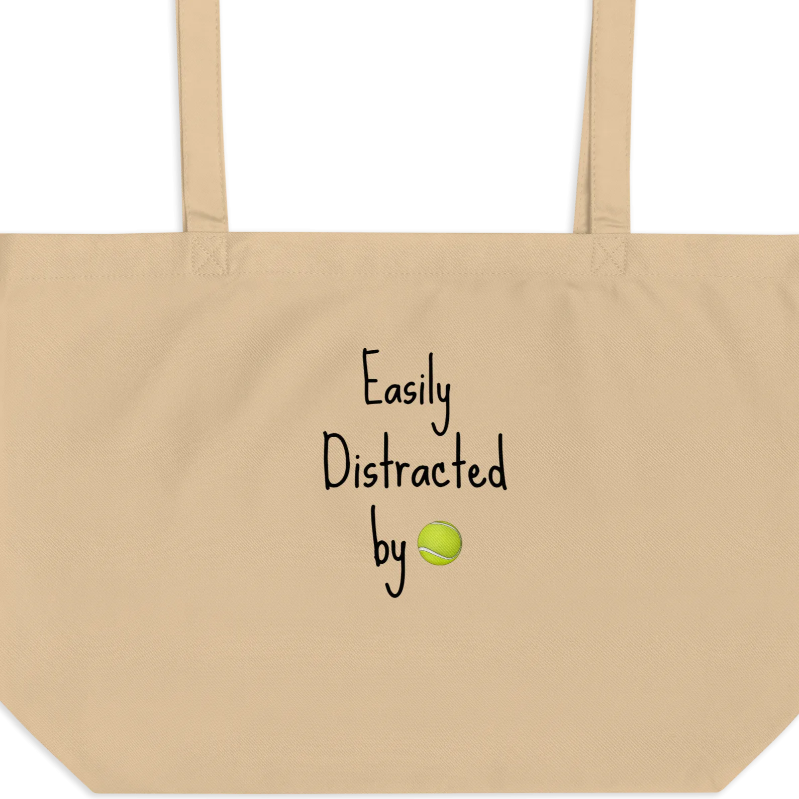 Easily Distracted by Flyball/ Tennis Balls X-Large Tote/ Shopping Bags