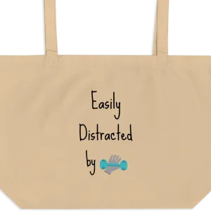 Easily Distracted by Obedience X-Large Tote/ Shopping Bags