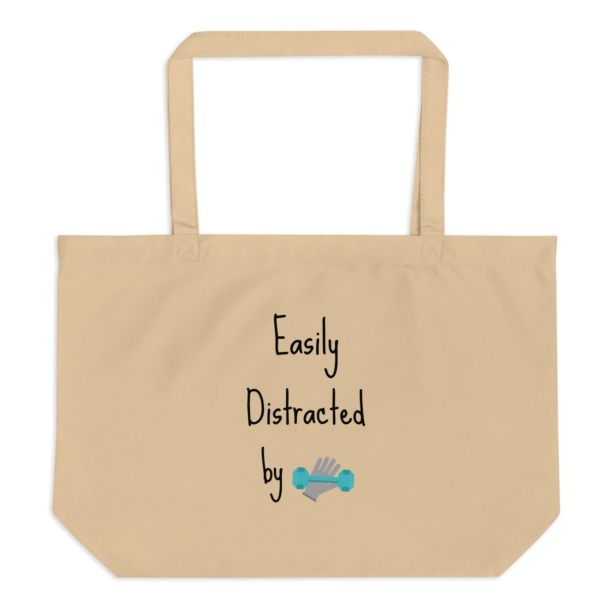 Easily Distracted by Obedience X-Large Tote/ Shopping Bags
