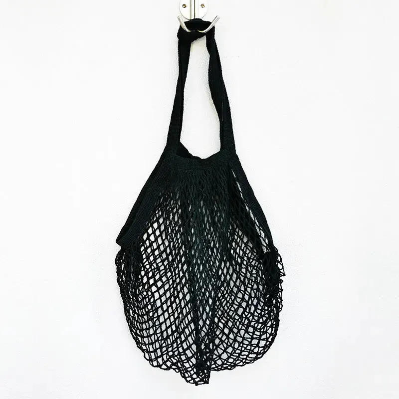 Eco-Friendly Recycled Cotton Reusable Shopping String Tote Bag