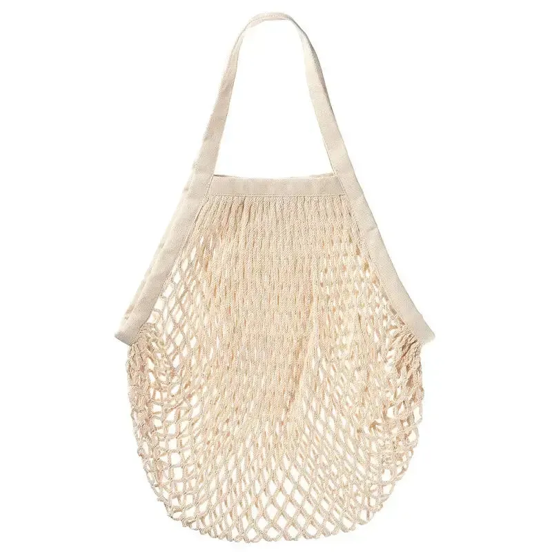 Eco-Friendly Recycled Cotton Reusable Shopping String Tote Bag