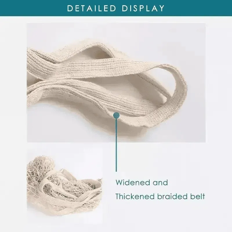 Eco-Friendly Recycled Cotton Reusable Shopping String Tote Bag