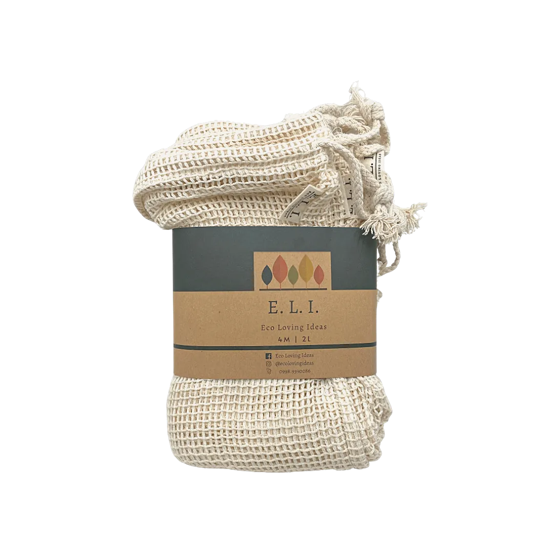 Eco-Loving Ideas Cotton Mesh Produce Bags