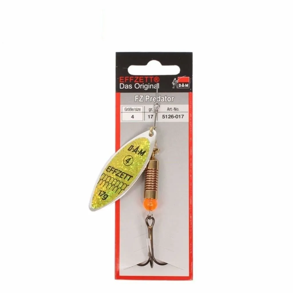 Effzett Predator Yellow Glitter Spinner