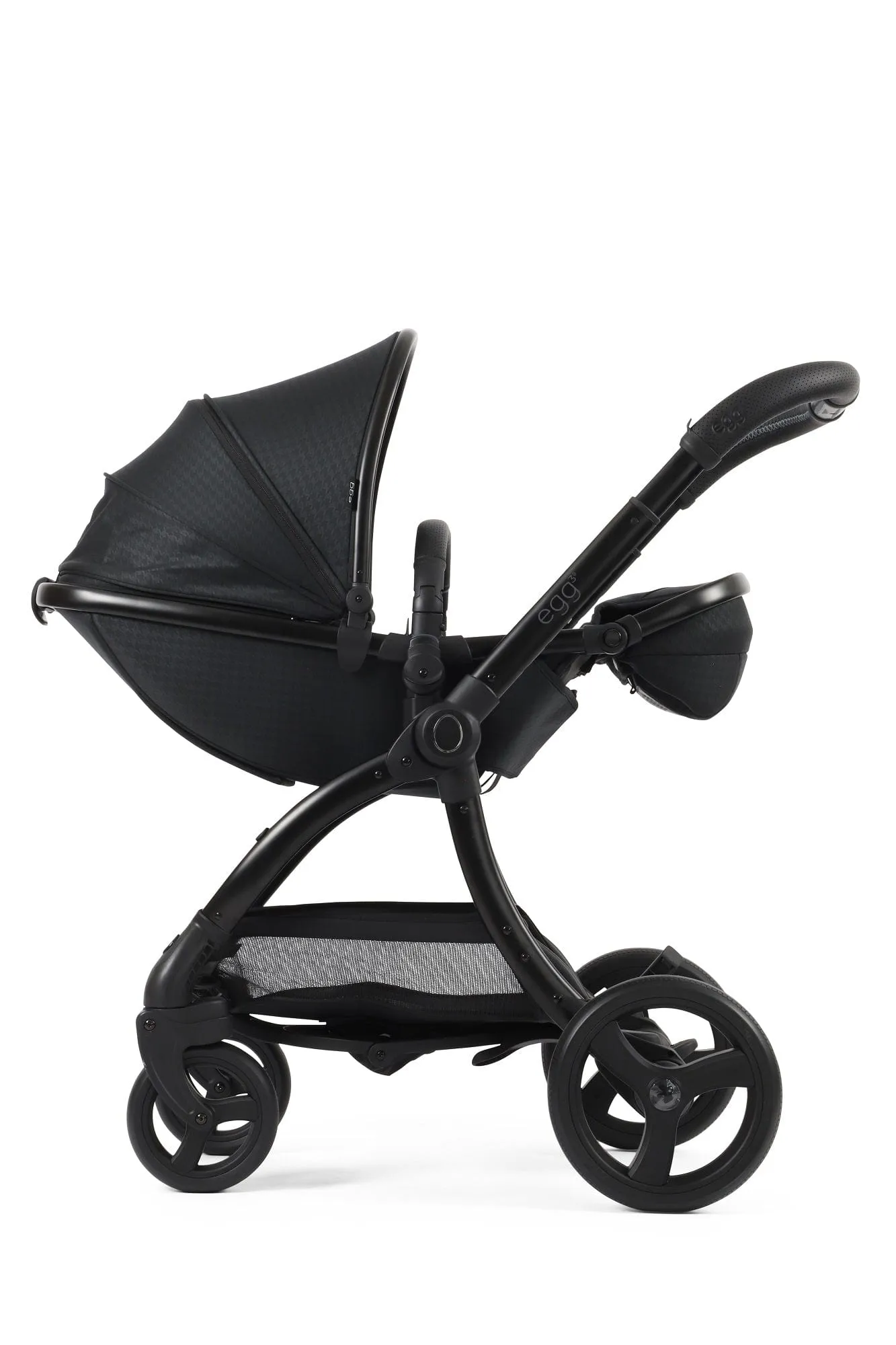 Egg 3 Stroller and Carrycot - Houndstooth Black