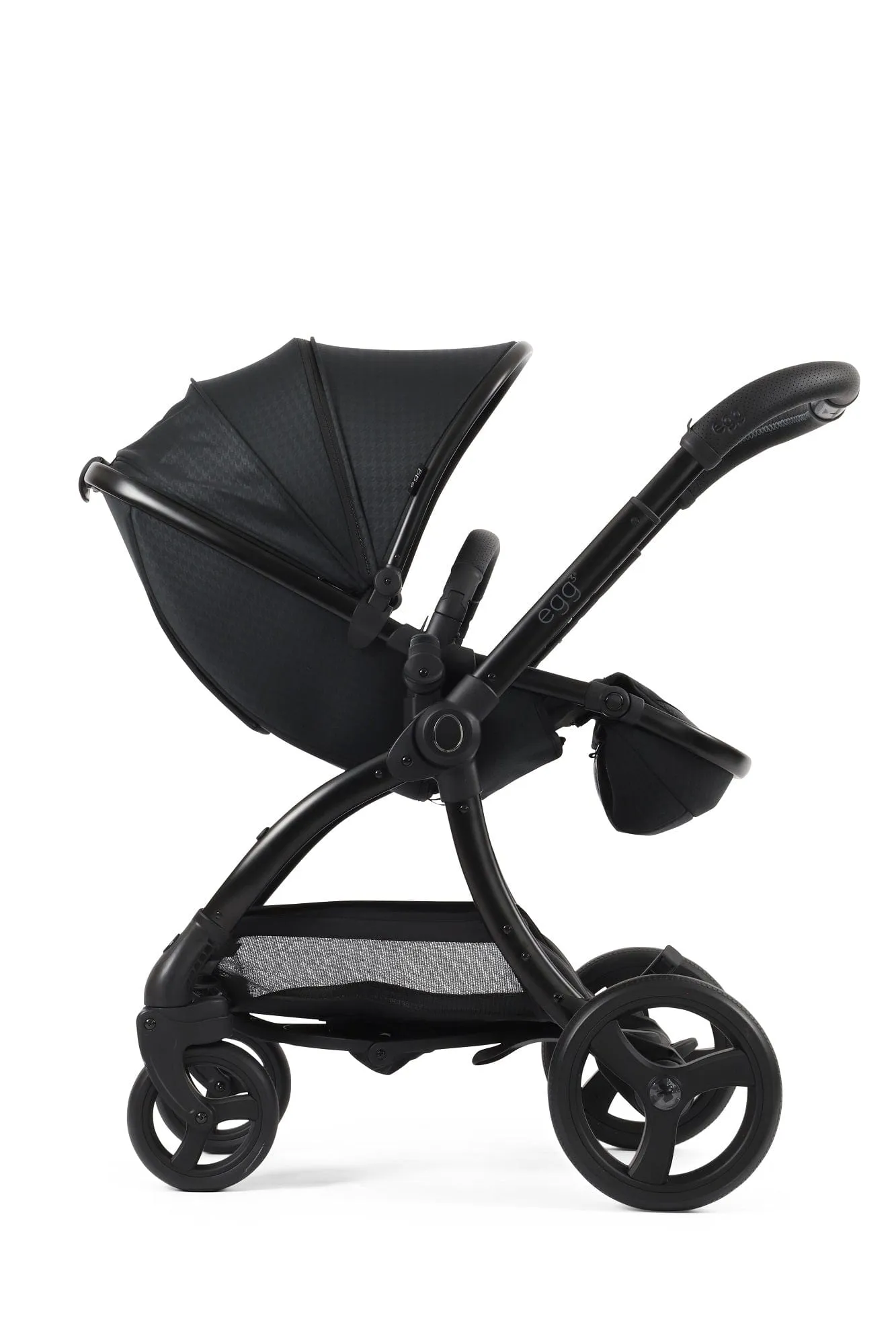 Egg 3 Stroller and Carrycot - Houndstooth Black