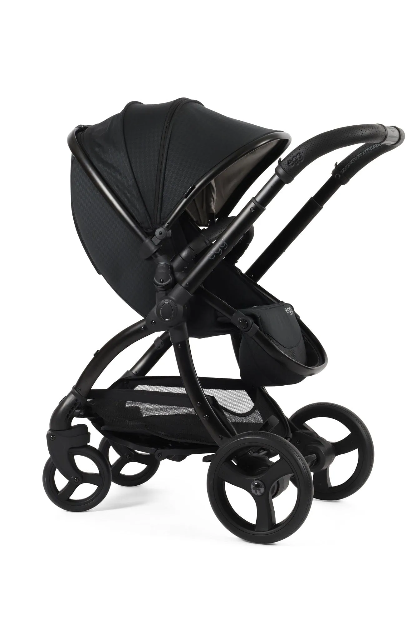 Egg 3 Stroller and Carrycot - Houndstooth Black