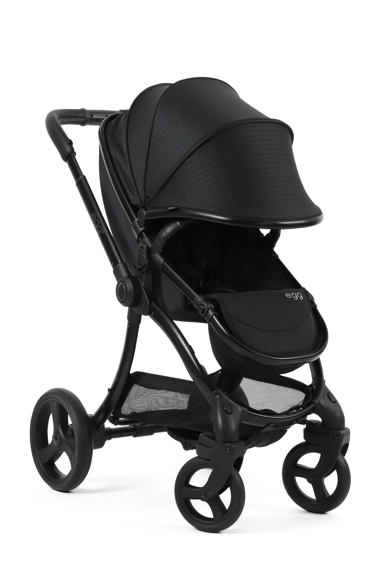 Egg 3 Stroller and Carrycot - Houndstooth Black