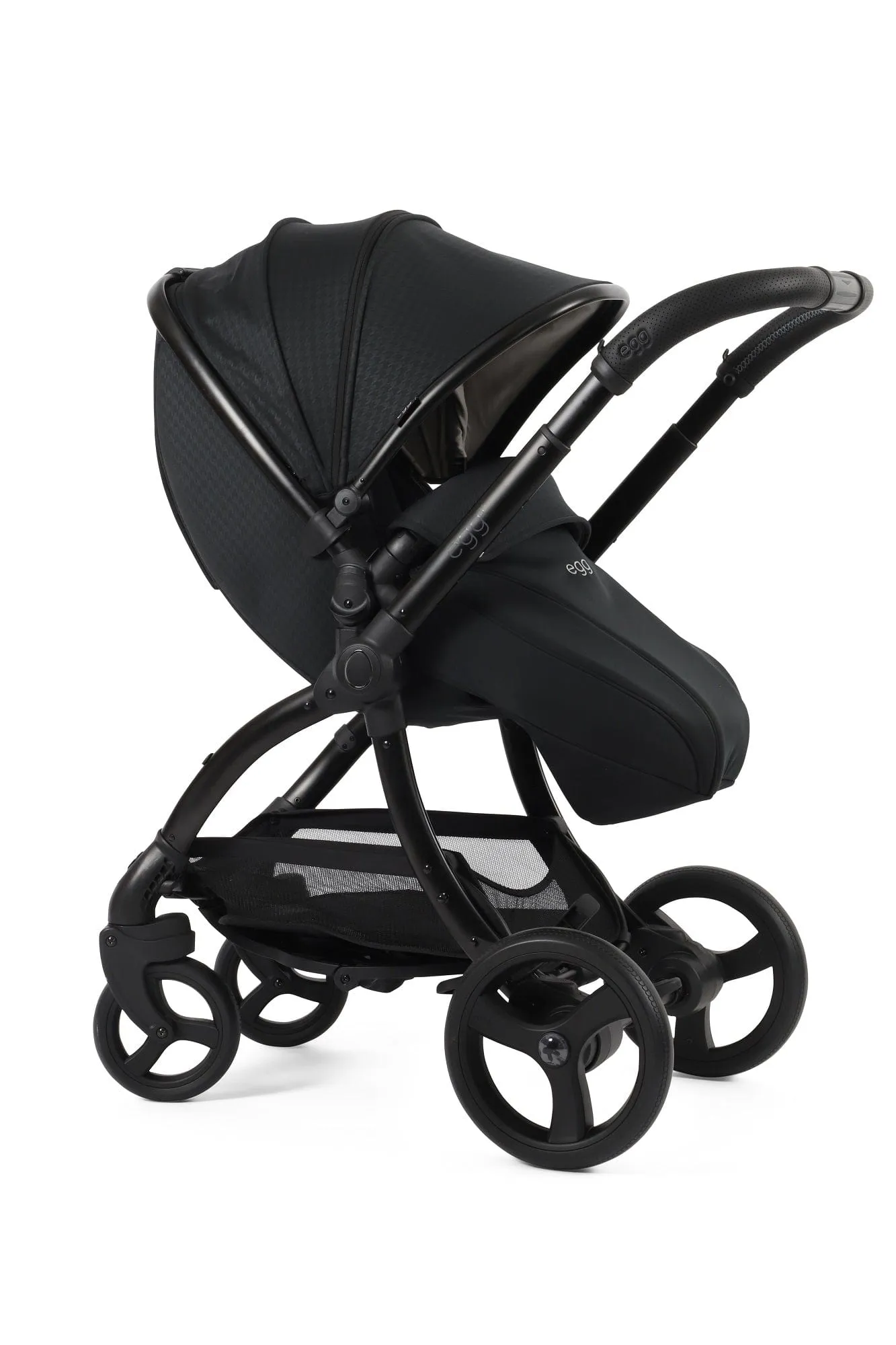 Egg 3 Stroller and Carrycot - Houndstooth Black