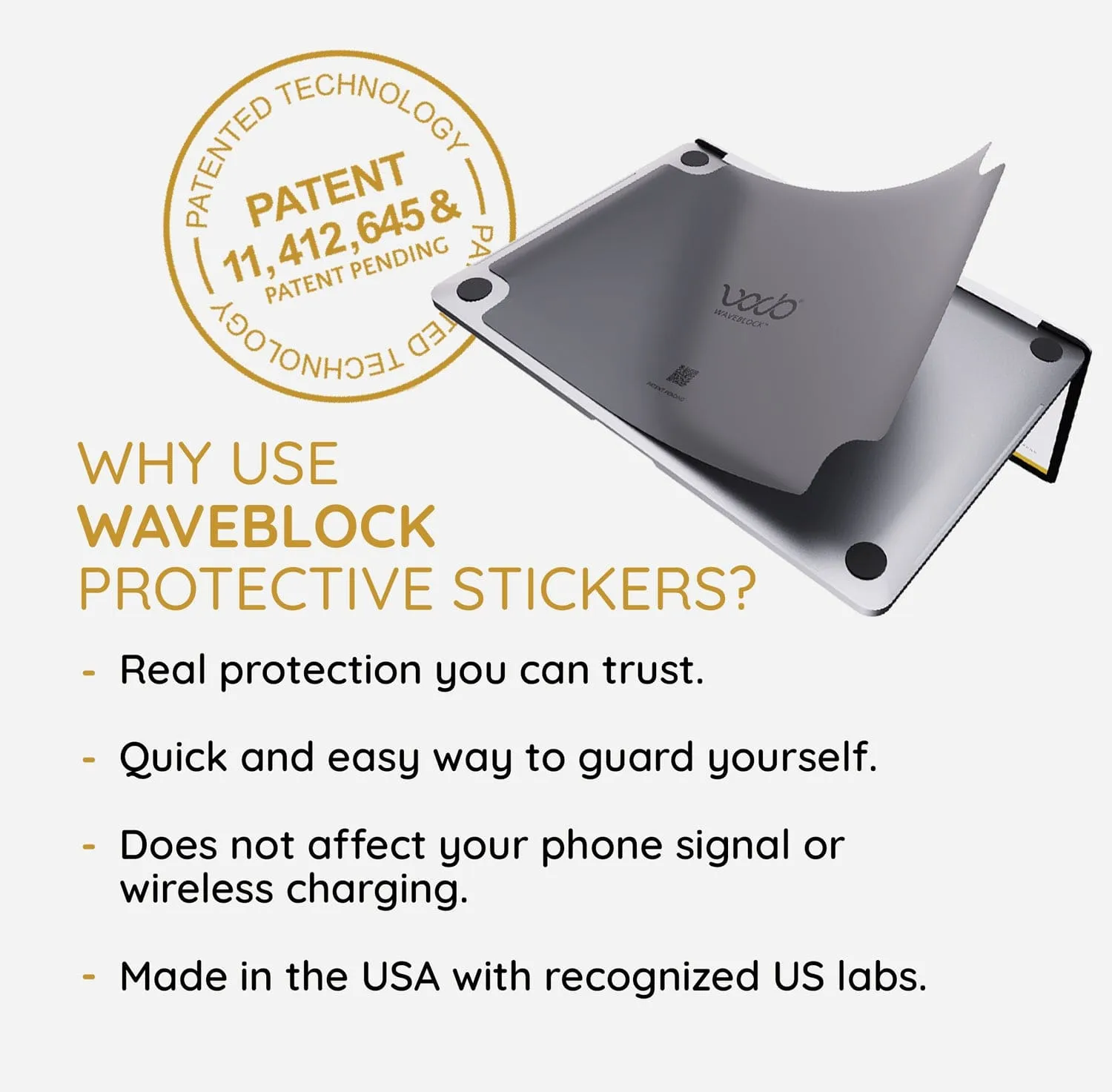 EMF Reducing MacBook Stickers